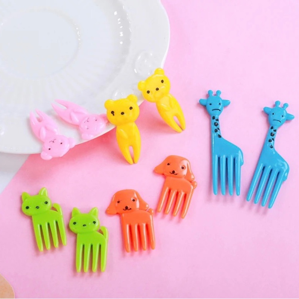 NEW! FUN ANIMALS FRUIT / FOOD FORK